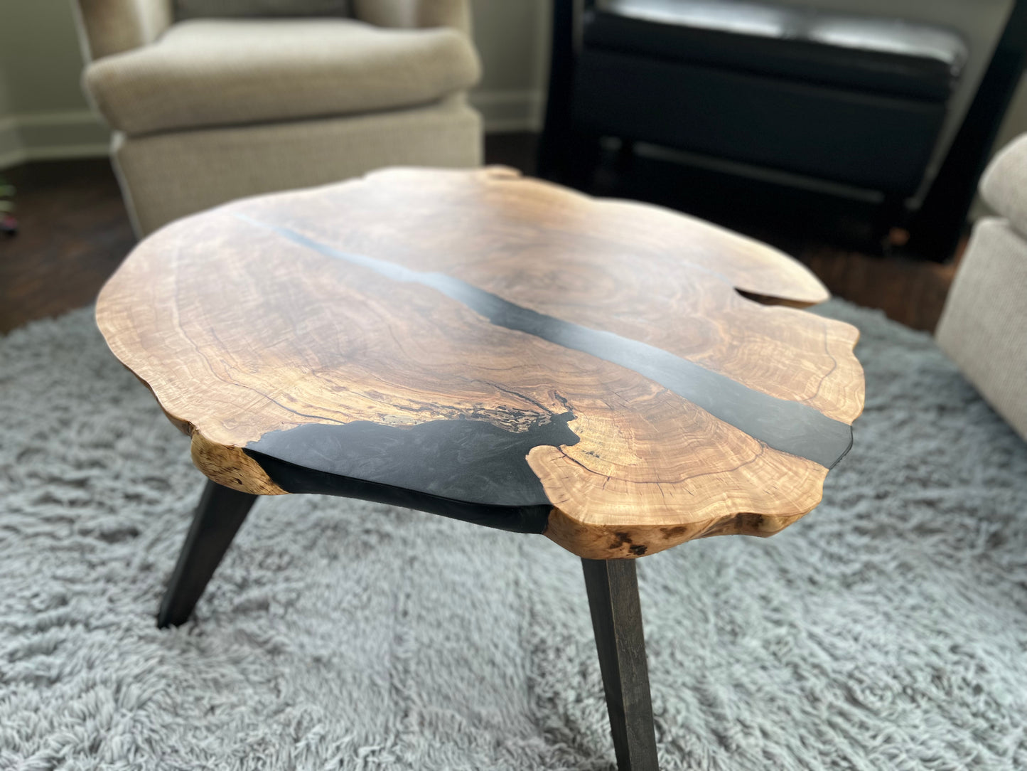 Rare Oak Burl Coffee Table