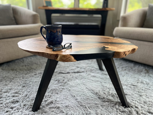 Rare Oak Burl Coffee Table